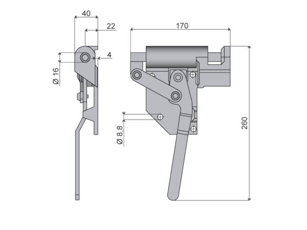 Kombilukk 172  H - Parem nurk - Image 2