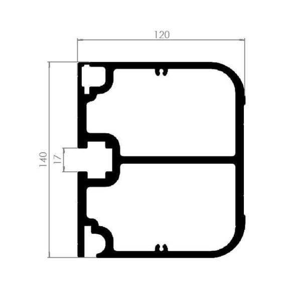 Allasõidutõke TMT-2400-140mm