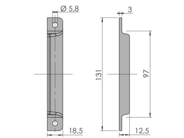 Otsakork Combi profiilile (60116) - Image 2
