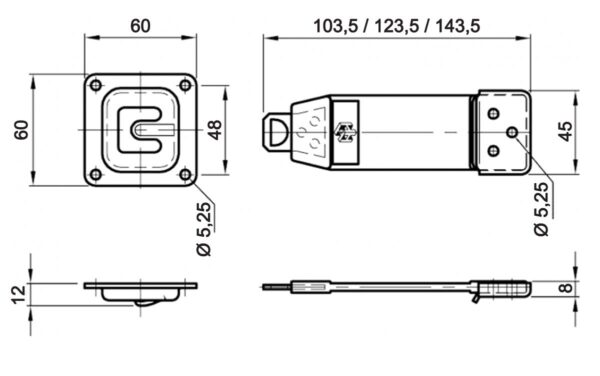Uksefiksaator 123mm - Image 2