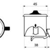 Pöördlukk plastik d45 - Image 2