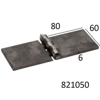 Töötlemata hing 60x80x6mm, määritav